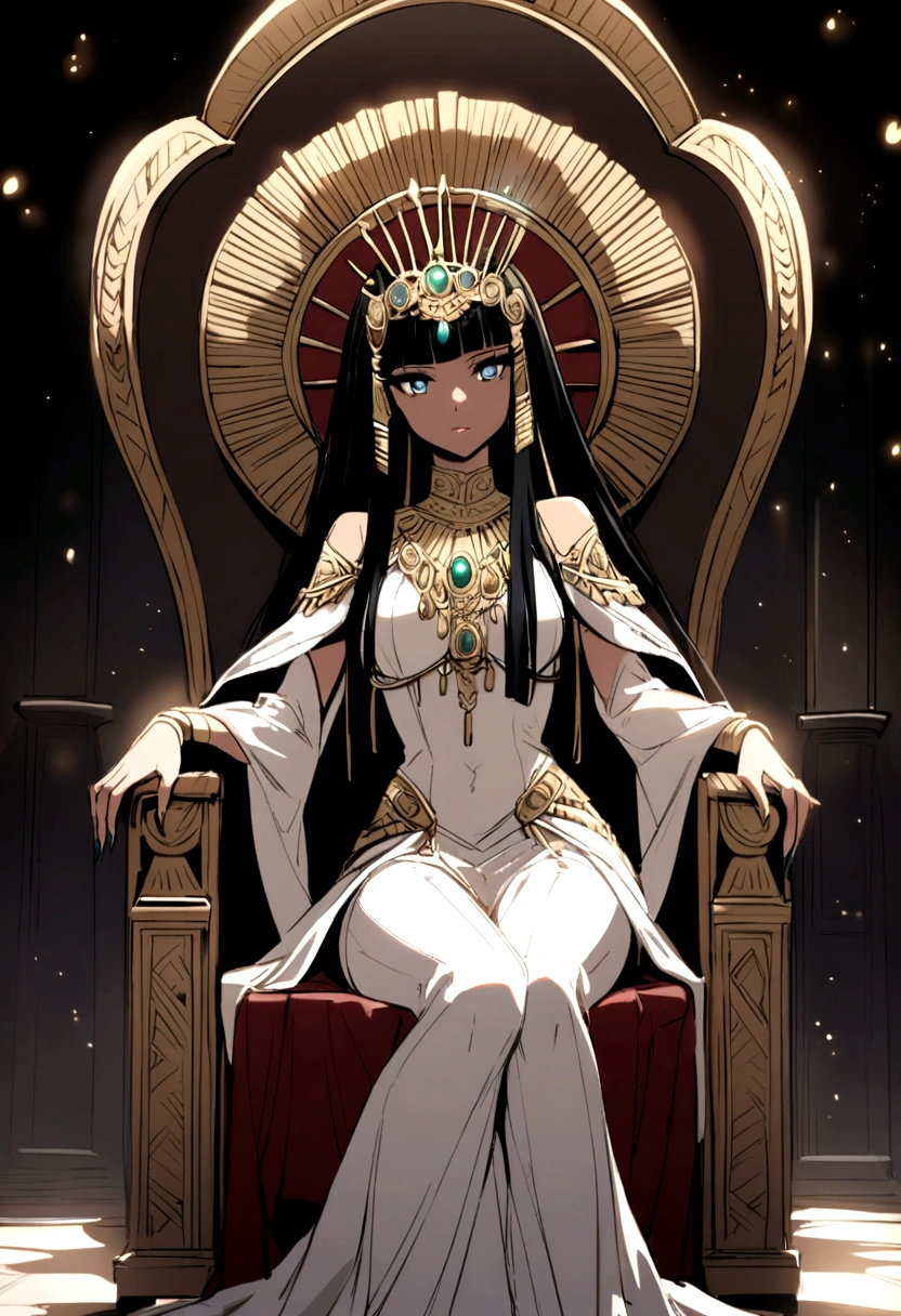 Queen Cleopatra on the throne