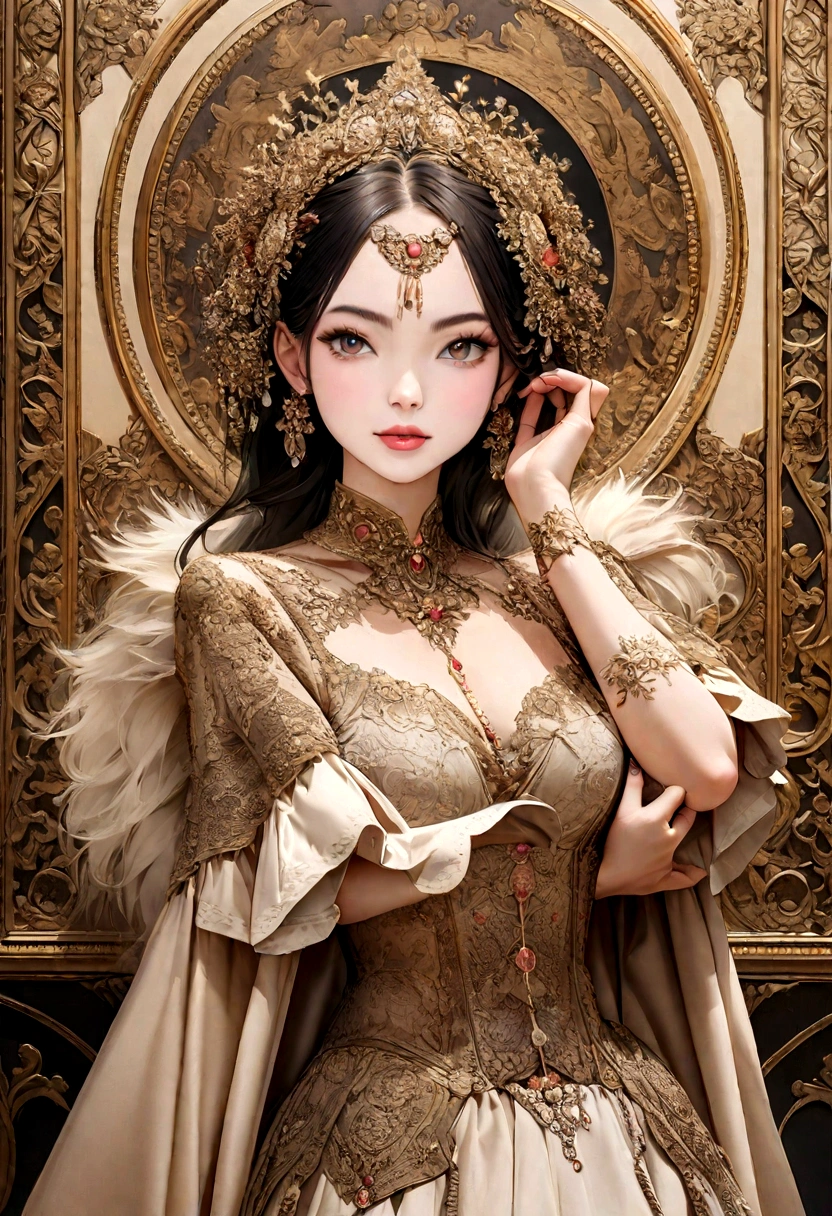 as an image promoting an advertising advertisement created with AI, for clothing and beauty businesses