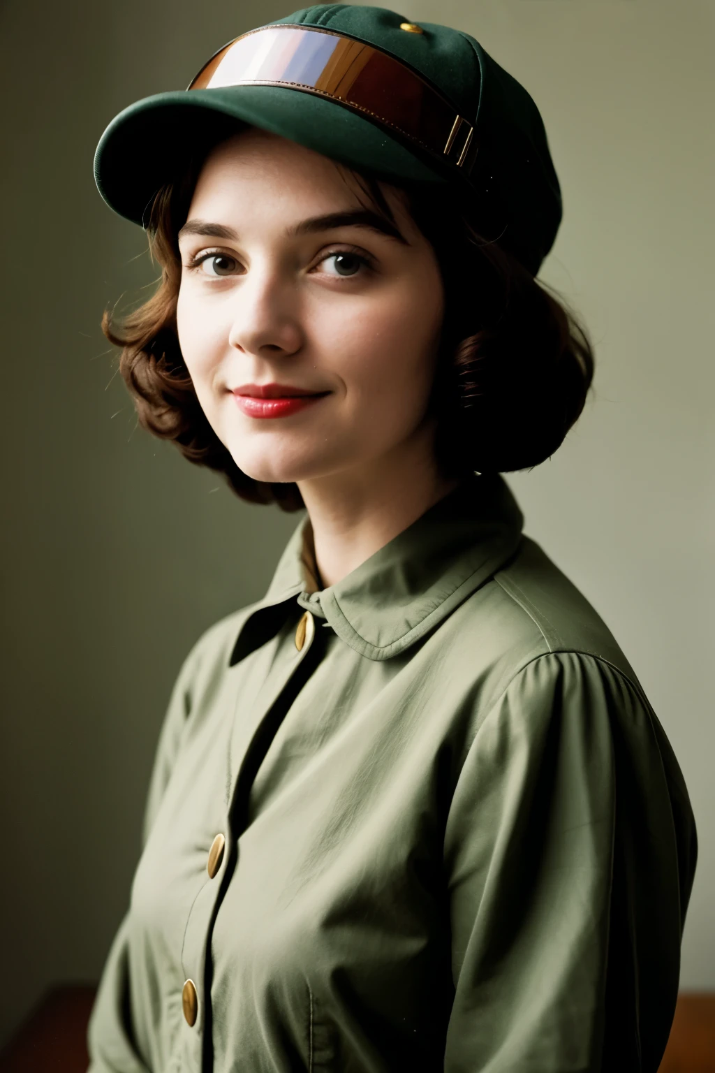 Lucy van Pelt from Peanuts wearing her aviator's cap from the 1910s.
