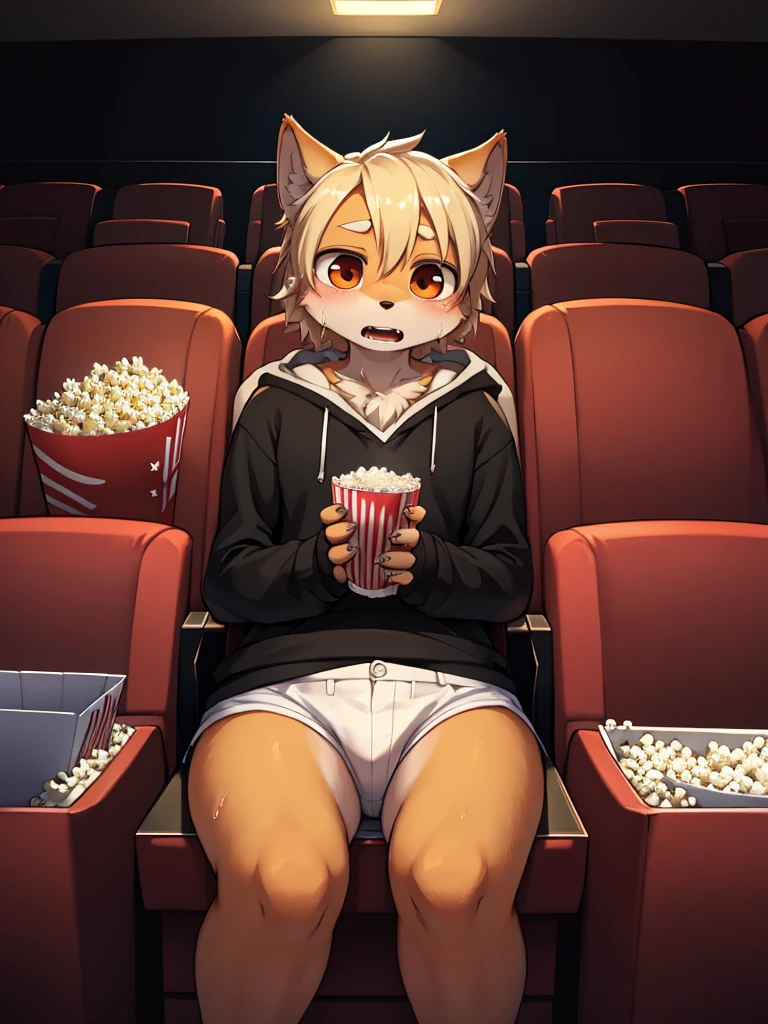 movie theatre , popcorn , Horror movie , I'm too scared to pee , wet crotch