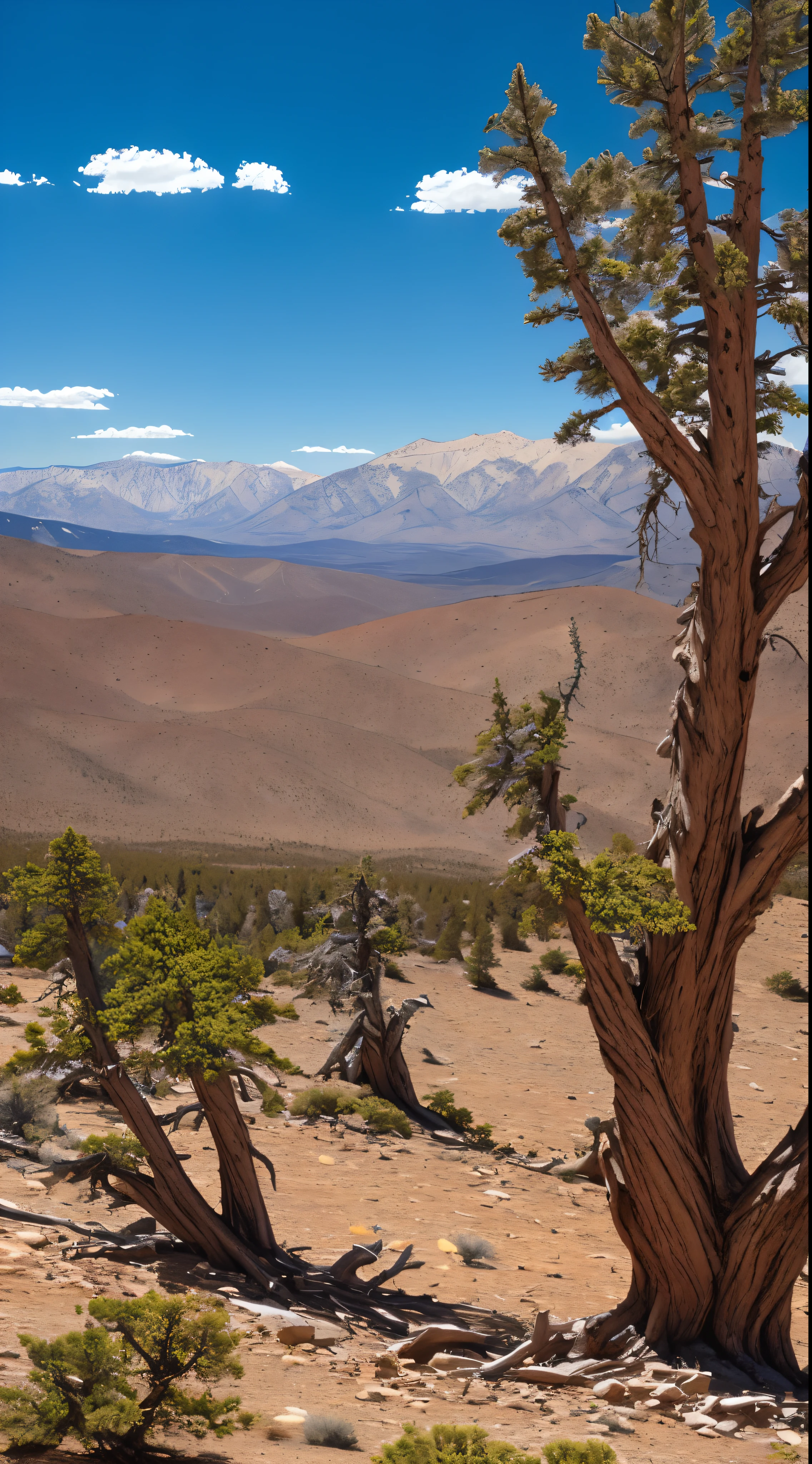 The overwhelming beauty of nature。Panoramic view of Bristlecone Pine trees in Great Basin National Park