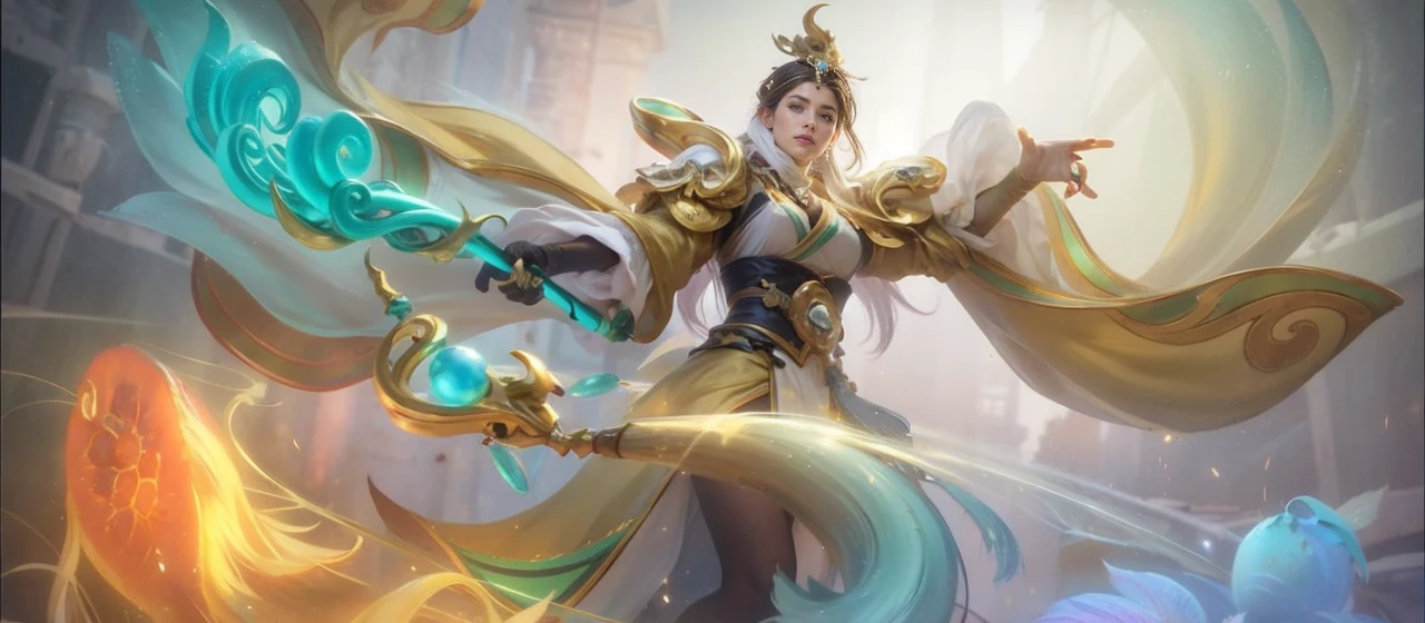 A beautiful woman with light delicately filtering through her hair