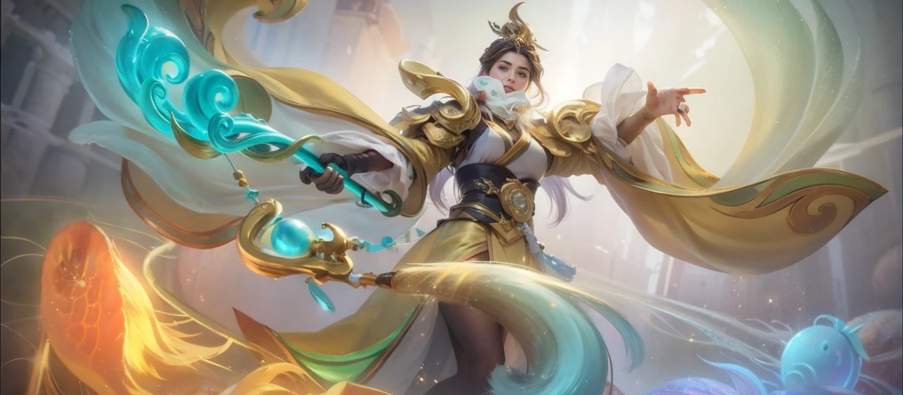 A beautiful woman with light delicately filtering through her hair