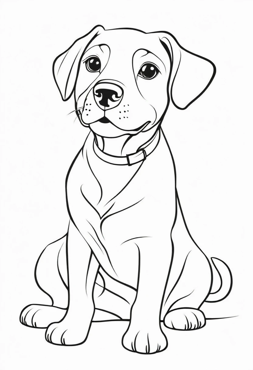 coloring page for ????, dog