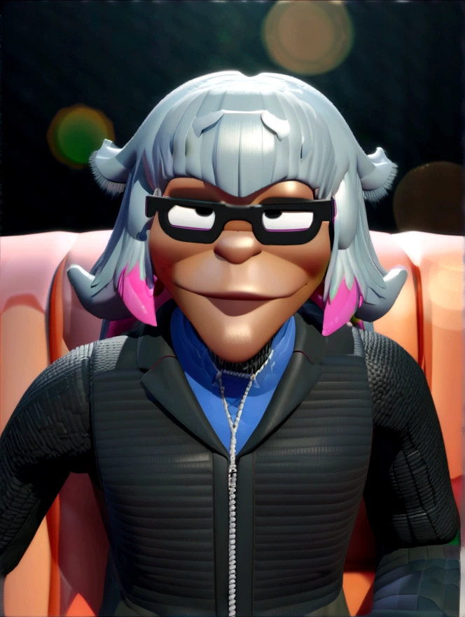 Cartoon character of a man in black glasses and blue shirt, an animated character, stylized character, animation style rendering, 3d stylized, Arnold Maya rendering, Stylized 3D rendering, toon render screenshot, 3d character, 3d character, Stylized 3D rendering, 3D character rendering, cartoon character, Personagem de close up, character posing, (Pixar-style) (master part:1.2) (bokeh) (best qualityer) (skin detailed) (detailed texture) (8K) (Argilla) (cinematic lighting) (sharp focus,Sit down and lift your upper body