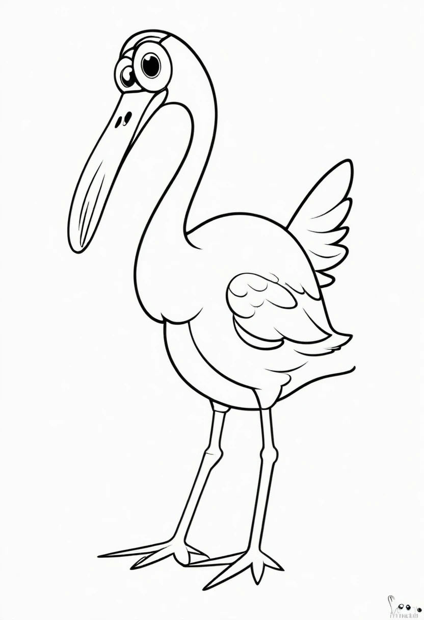 coloring page for ????, filamingo