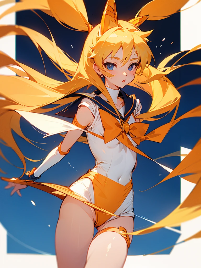 Blonde、Long Hair、Nipples are visible、Panty shot、Unlock Senshership、Sailor Venus、