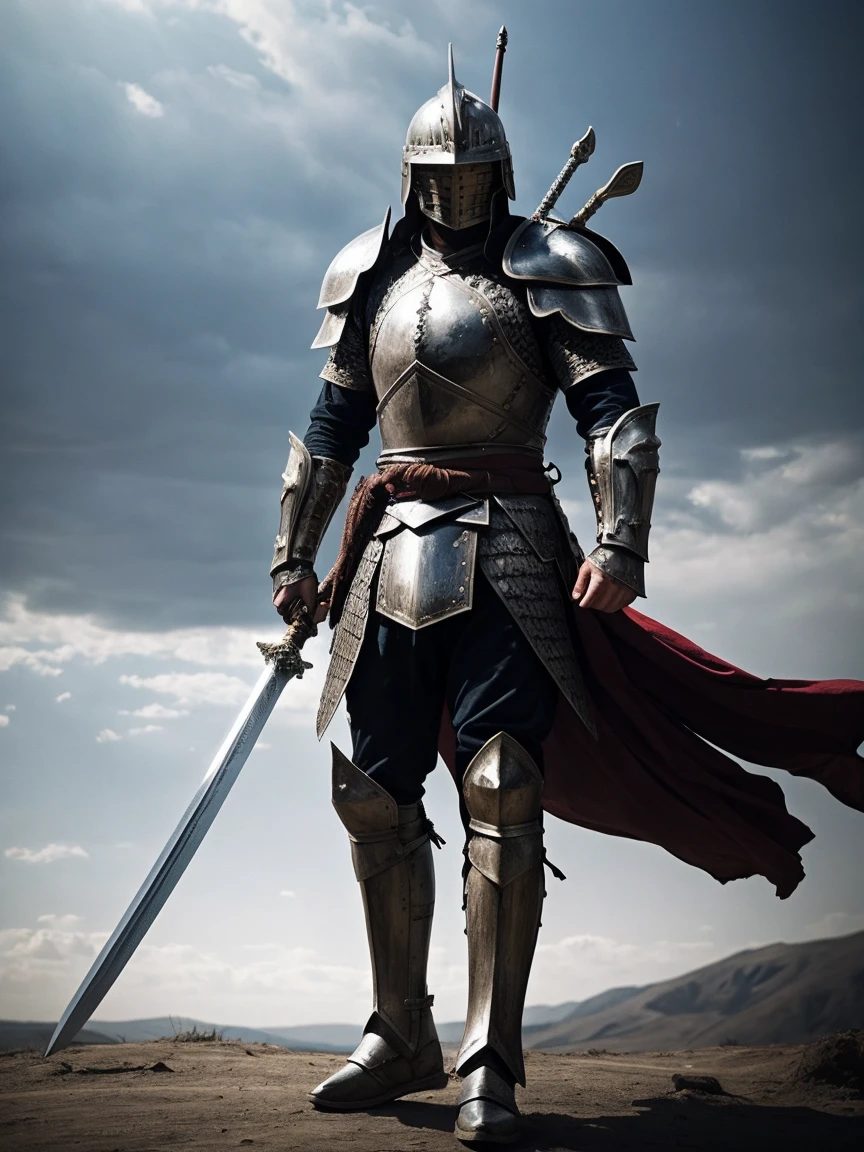 Warrior with armor and a sword