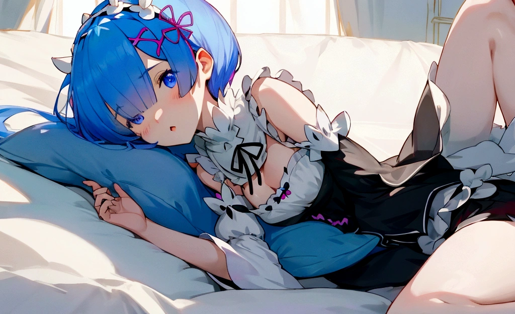 Re:Zero、Rem、Soft looking breasts、