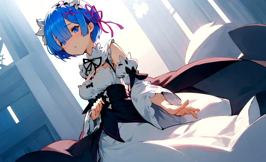 Re:Zero、Rem、Soft looking breasts、
