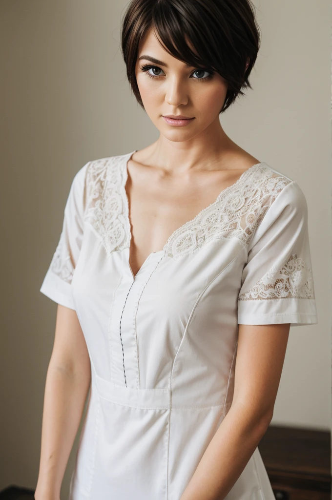 1 woman from .short sewn hair but his married without tac with ew is the leon shirt

