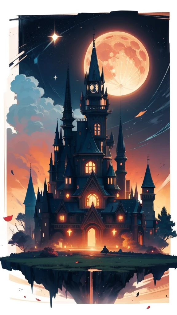 paisaje, work of art,marvelous, skyline,magie, tower, FOGo, flowers, artistic, rot, dust, moonligh, best qualityer, colorfully, reflections, FOG, House, cosmic,FOGoflys,Monsters, deatiled,intricate, naturey, ((phi_humaphis)), star dust, flowers, particles, digitl art