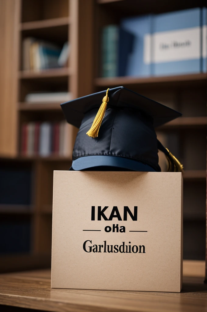 Graduation cap with the name of Íker