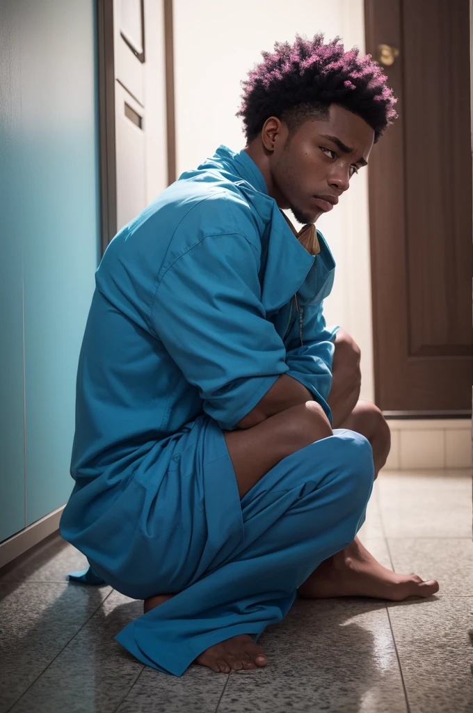 I want an emotion of shame colored man
