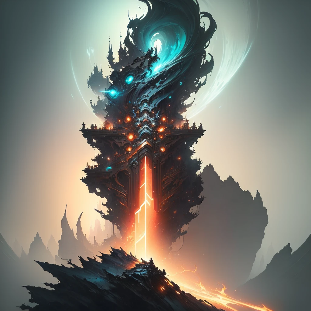 masterpiece, best quality, (extremely detailed CG unity 8k wallpaper), (best quality), (best illustration), (best shadow), absurdres, realistic lighting, (Abyss), beautiful detailed glow, art by PeterMohrBacher,