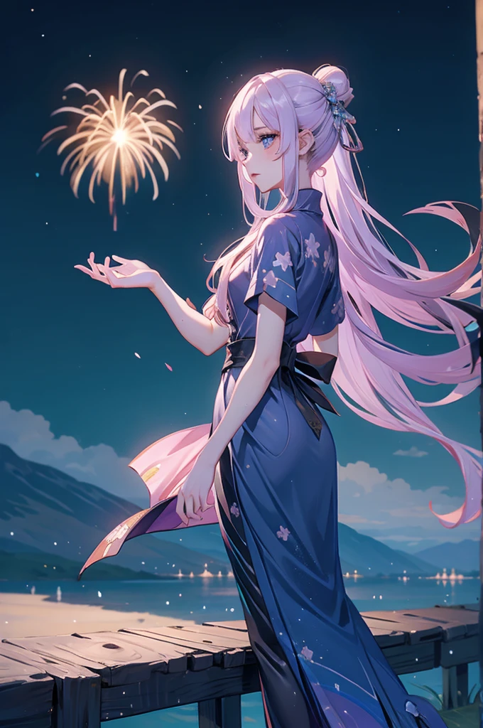 Novaria kimono night in the firework 