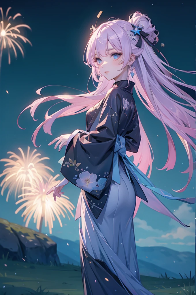 Novaria kimono night in the firework 