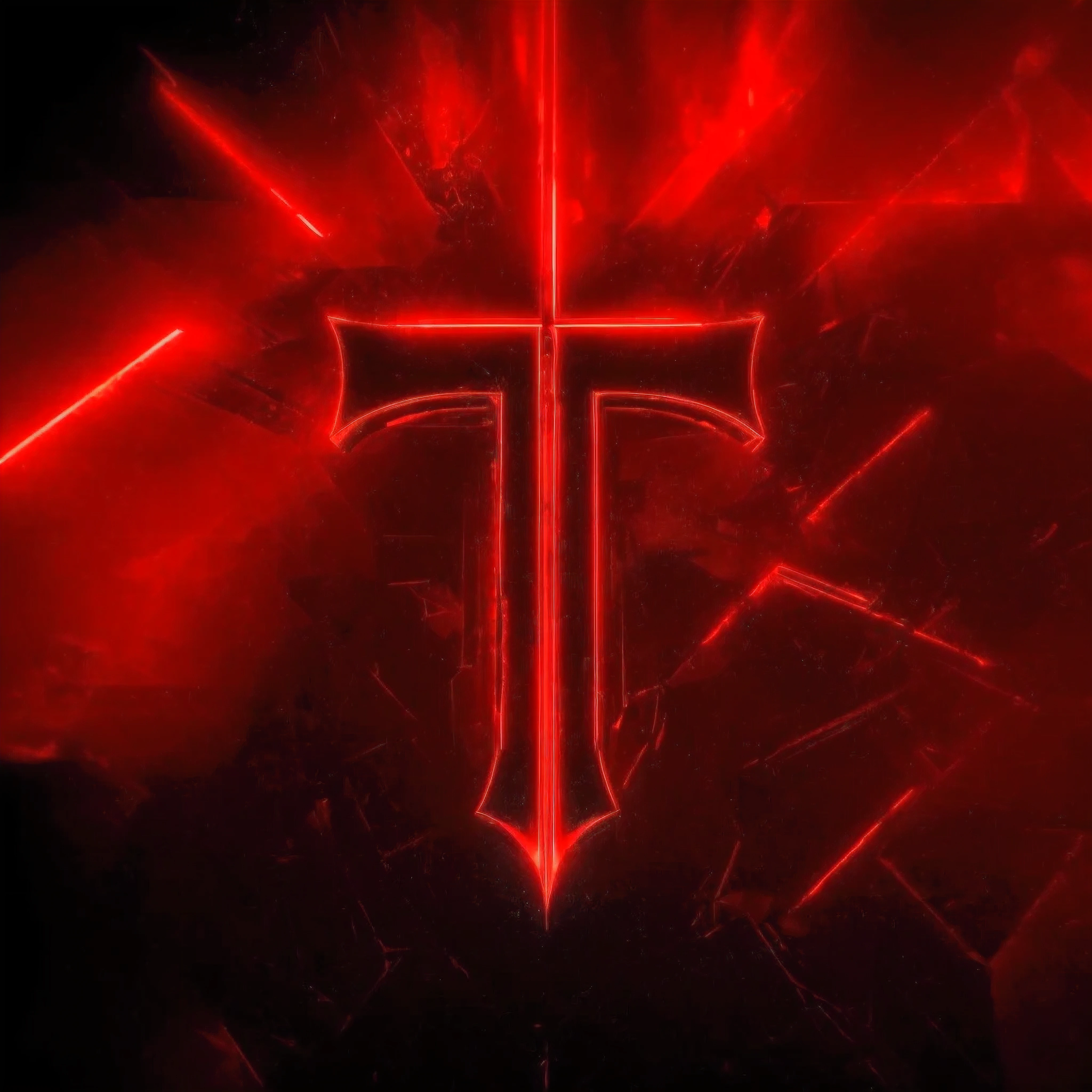 a close up of a red illuminated t on a black background, tenet, gwent, from witcher (2021), teaser trailer footage, ut 4, trending on unreal engine 5, trendin on artstation, jedi fallen order teaser, templar, tf2, tf 2, in tarkov, from vermintide 2 video game