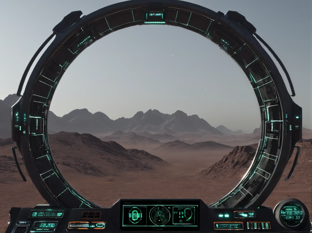 generate a simple scifi HUD