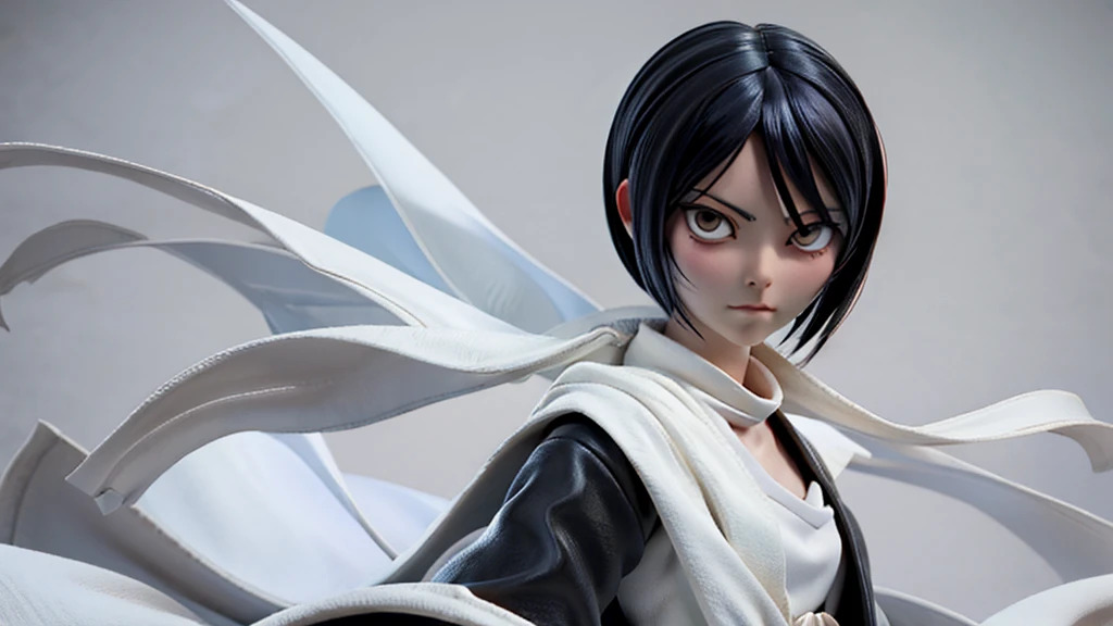 Rukia Kuchiki from anime bleach, black hairstyle, beautiful, high quality,extremely detailed,masterpiece 