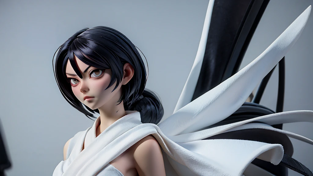 Rukia Kuchiki from anime bleach, black hairstyle, beautiful, high quality,extremely detailed,masterpiece