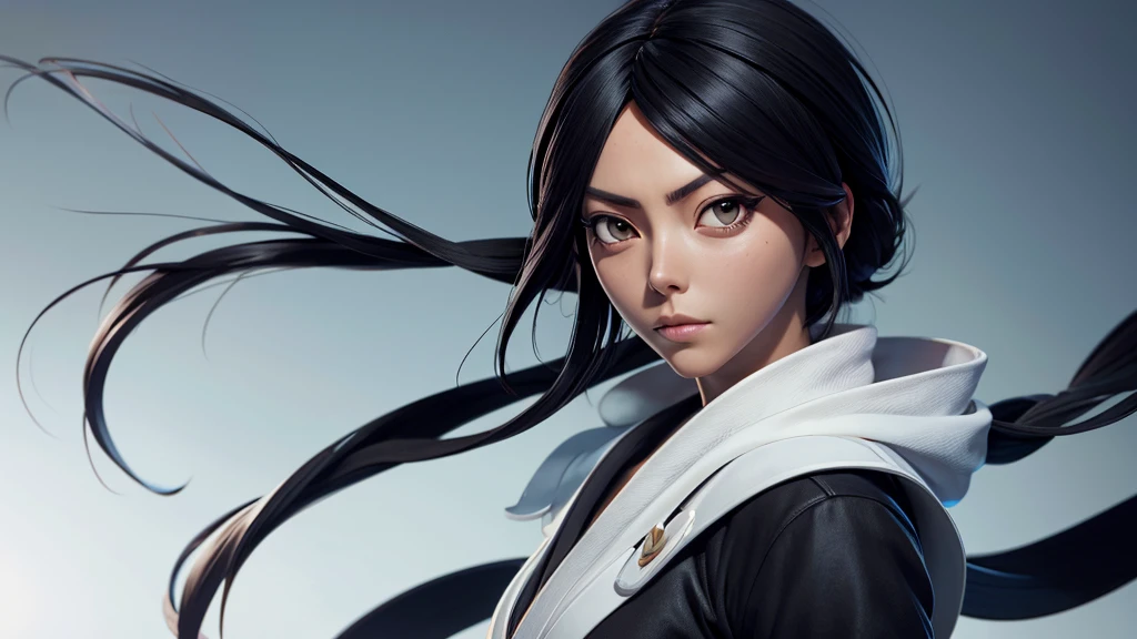 Rukia Kuchiki from anime bleach, black hairstyle, beautiful, high quality,extremely detailed,masterpiece