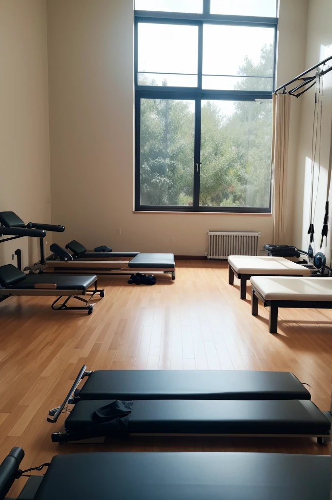 Pilates room with the character Anxiety from the movie Inside Out Pixar style
