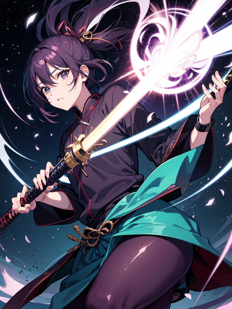 Nino Nakano using a dark energy katana