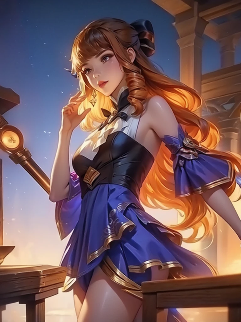 Guinevere mobile legends kimono night fire work