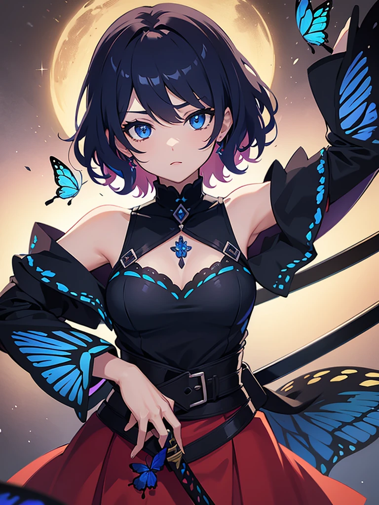 ((beste-Qualit))、((шедевр))、((ultra-definition))、(illustratio)、(Fine light)、(Extremely delicate and beautiful)、(((独奏)))、1 girl in、(((beautiful a girl)))、opened mouth、Shy smile、(Black-haired), (Black cat ears), (Ahoge), (absurdly short hair), (Maeby Hair), (Blue eyes),Fashionable background、weddingdress、Wearing a tiara、Wearing a ring on the ring finger of his left hand、Kamimei、