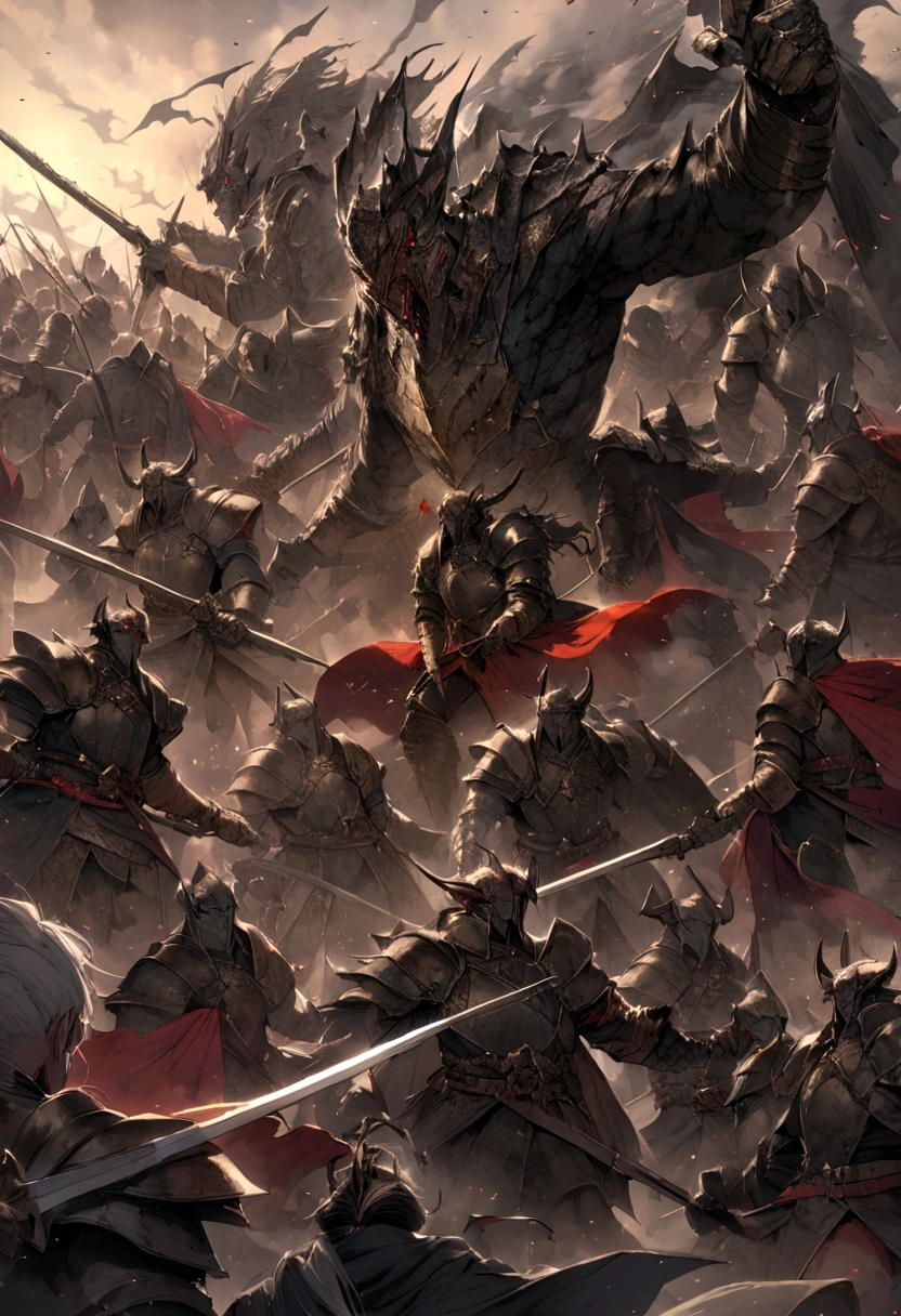 war between 8 great knights vs 8 demon gods
