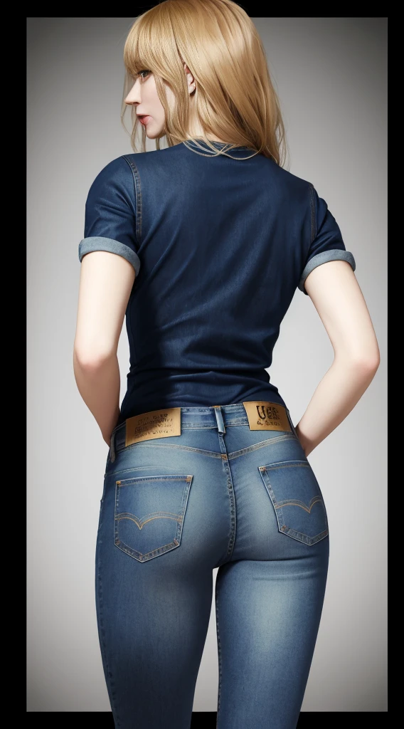 alice in wonderland with jeans xd back