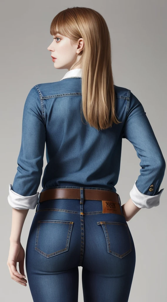 alice in wonderland with jeans xd back