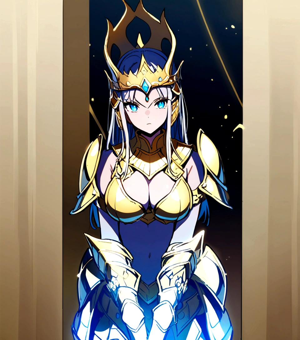 Golden bikini armor, golden crown