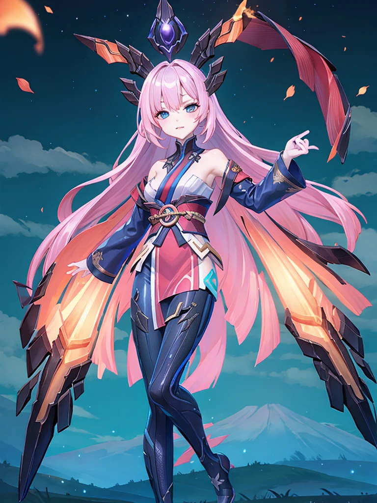 Novaria mobile legends kimono night fire work  