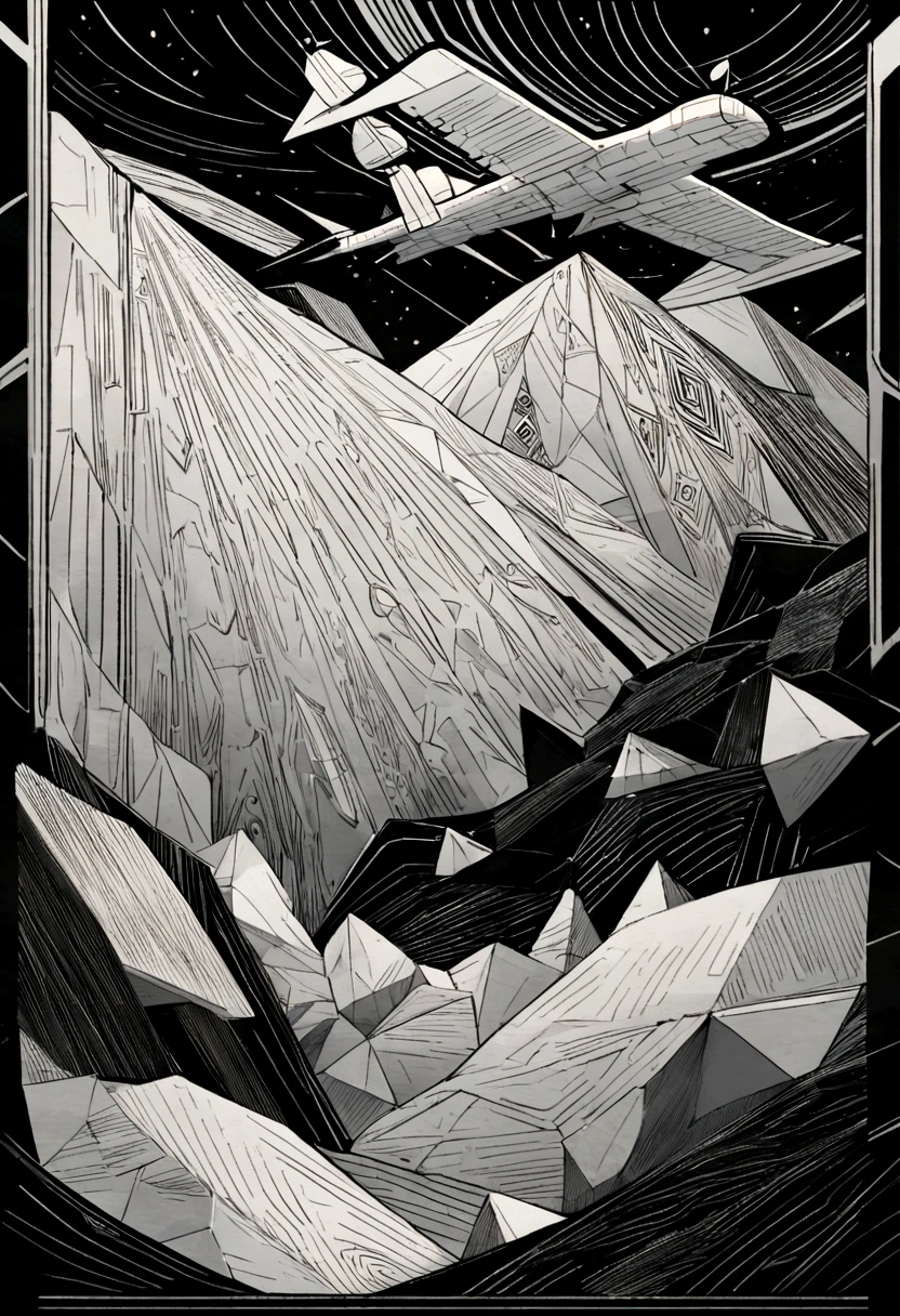 Visualize neutral colors (Black and White) With all the design elements, Contains dots, line, plane, chunk, Make your own textures、Applying it to 2D Works. song「endure」Based on - Take That