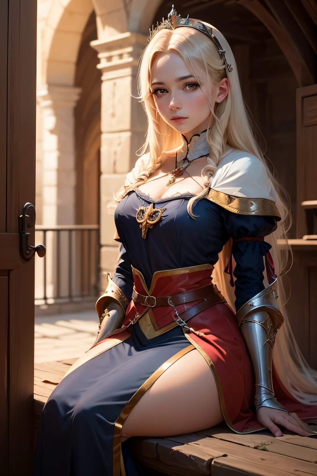 ((best qualityer)), ((work of art)), (detailded), high qualiy, 8K Ultra-HD, 1 medieval era princess ,clear lighting, detailed shadows