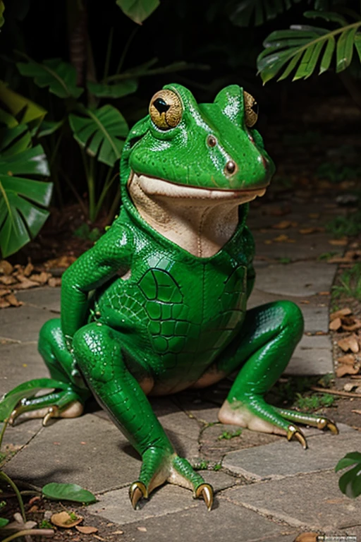 Crocodile and frog combined 