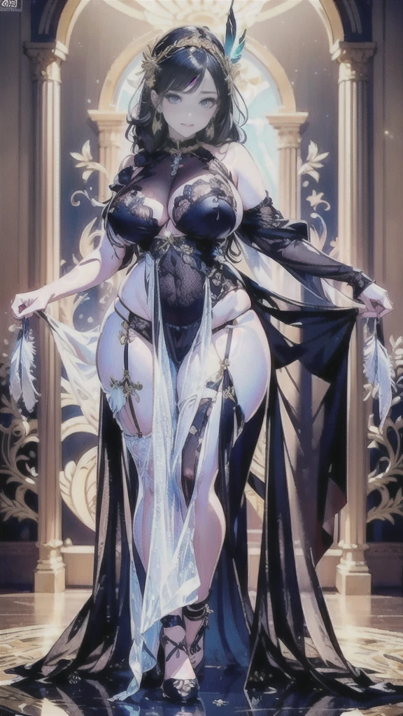 The best masterpiece ever、🌟Beauty, 3D two-dimensional, rich, bionde, skirt, stockings, high heels, Star、(Highly detailed CG Unity 8K wallpaper),(masterpiece), (最High quality), (超be familiar with), (best work),(best shadow), (sharp eyeliner, eye shadow, fine eye:1.1), (超High resolution,realistic,最High quality,realistic),(8K,RAW photo,最High quality,Star),mature woman、sensual curves、huge breasts、thighs、bubble、Ass masterpiece, 最High quality, 超be familiar with, full body shot, mature woman, beautiful mature woman, nightgown and underwear, enchanting smile, thick lips, Chubby lips, blush, looking at the viewer, provocative expression, Beautifulhair type, cleavage, Plump、curvy hips、attractive face、sexy lingerie、an inviting gaze、Expression of emotions、Lewd underwear、(((erotic see-through lingerie set)))、Standing position、gorgeous accessories 、Women with Big Breasts, bare shoulders, Golden hair, colored feather, metal ornaments, colored flowers, particle, light, (masterpiece, 最High quality, 最High quality, official art, beautiful and aesthetic:1.2), (1 girl:1.5), Be very familiar with,(Fractal Art:1.1),(colorful:1.1)、(flowers:1.3),most detailed,(zentangle:1.2), (dynamic pose), (abstract background:1.3), (shiny skin), (lots of colors :1.4), ,(earrings:1.4), (feather:1.4),masterpiece, 最High quality, 超be familiar with, 30~40 years, full body shot, beautiful 、Various hair types,gold headband,plump breasts,beautiful,greek clothing,Tulle covers the breasts,perfectly proportioned, detailed clothing details,marble,god statue,cinematic lighting, film grain, 8K, masterpiece, 超be familiar with, high detail, High quality, High resolution,(((NSFW:1.2)))、exposed chest、Openwork decoration,(((see through dress)))、(((Anatomically correct body))) , 最High quality, 超be familiar with, (((Lewd underwear)))、raise your butt, from below, (((R-18)))、thighs, big breasts, Are standing, cowboy shot, blush, (((1 girl))), (masterpiece:1.3), (High resolution), (8K), (Be very familiar with), perfect face, Ni
