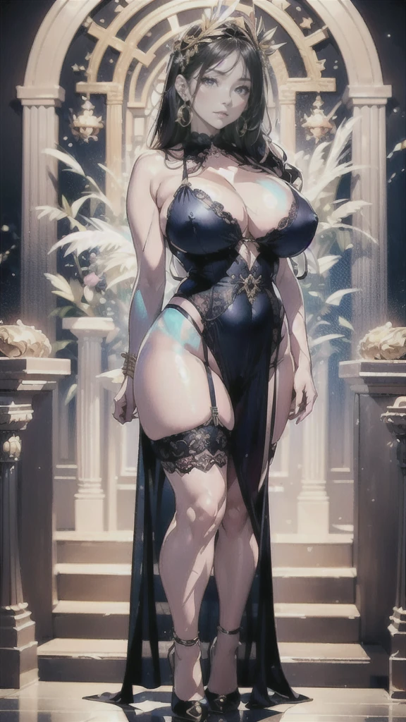 The best masterpiece ever、🌟Beauty, 3D two-dimensional, rich, bionde, skirt, stockings, high heels, Star、(Highly detailed CG Unity 8K wallpaper),(masterpiece), (最High quality), (超be familiar with), (best work),(best shadow), (sharp eyeliner, eye shadow, fine eye:1.1), (超High resolution,realistic,最High quality,realistic),(8K,RAW photo,最High quality,Star),mature woman、sensual curves、huge breasts、thighs、bubble、Ass masterpiece, 最High quality, 超be familiar with, full body shot, mature woman, beautiful mature woman, nightgown and underwear, enchanting smile, thick lips, Chubby lips, blush, looking at the viewer, provocative expression, Beautifulhair type, cleavage, Plump、curvy hips、attractive face、sexy lingerie、an inviting gaze、Expression of emotions、Lewd underwear、(((erotic see-through lingerie set)))、Standing position、gorgeous accessories 、Women with Big Breasts, bare shoulders, Golden hair, colored feather, metal ornaments, colored flowers, particle, light, (masterpiece, 最High quality, 最High quality, official art, beautiful and aesthetic:1.2), (1 girl:1.5), Be very familiar with,(Fractal Art:1.1),(colorful:1.1)、(flowers:1.3),most detailed,(zentangle:1.2), (dynamic pose), (abstract background:1.3), (shiny skin), (lots of colors :1.4), ,(earrings:1.4), (feather:1.4),masterpiece, 最High quality, 超be familiar with, 30~40 years, full body shot, beautiful 、Various hair types,gold headband,plump breasts,beautiful,greek clothing,Tulle covers the breasts,perfectly proportioned, detailed clothing details,marble,god statue,cinematic lighting, film grain, 8K, masterpiece, 超be familiar with, high detail, High quality, High resolution,(((NSFW:1.2)))、exposed chest、Openwork decoration,(((see through dress)))、(((Anatomically correct body))) , 最High quality, 超be familiar with, (((Lewd underwear)))、raise your butt, from below, (((R-18)))、thighs, big breasts, Are standing, cowboy shot, blush, (((1 girl))), (masterpiece:1.3), (High resolution), (8K), (Be very familiar with), perfect face, Ni