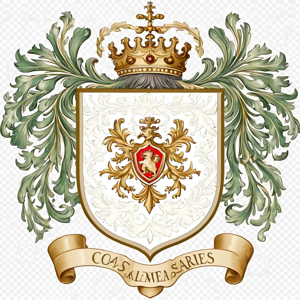  Moose coat of arms, Majestic and elegant, Rich configuration, pastel colour, No background, Best quality images.