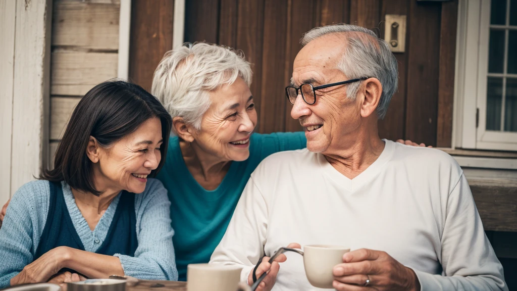 Live happily with the old man and the old woman.