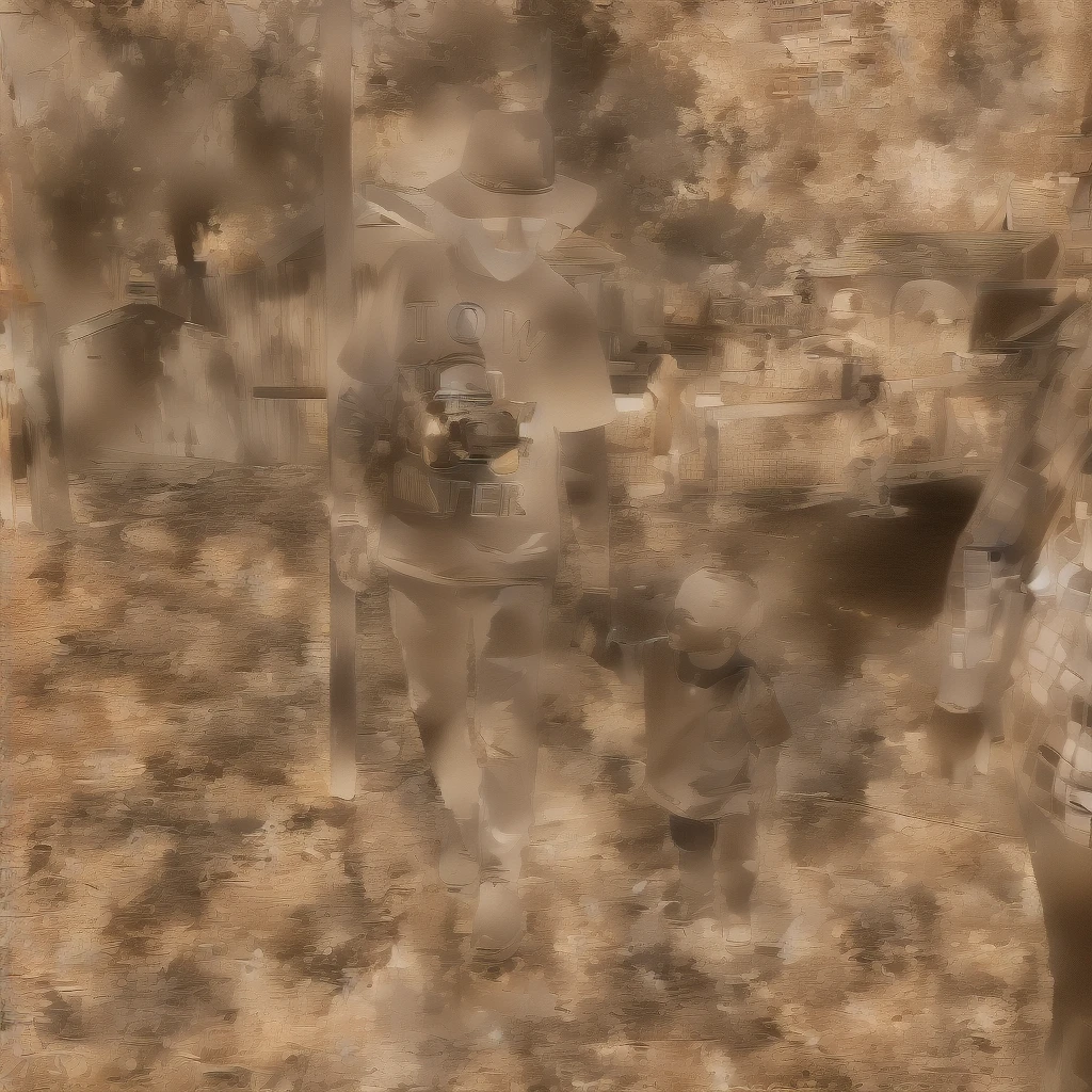 Boy running through the favela