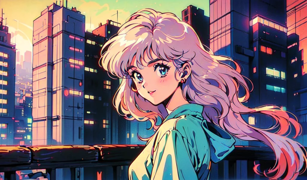 (80s, retro, city pop: 1.5), (album jacket), (famous song, highest quality), (anime, illustration), (pastel color: 1.4),
Best photo pose, dynamic angle, pink hair color, bob hair,straight hair
 cool impression, shiny hair, YUKATA,firework, miniskirt, girl, solo, smile, perfect eyes, delicate face, 