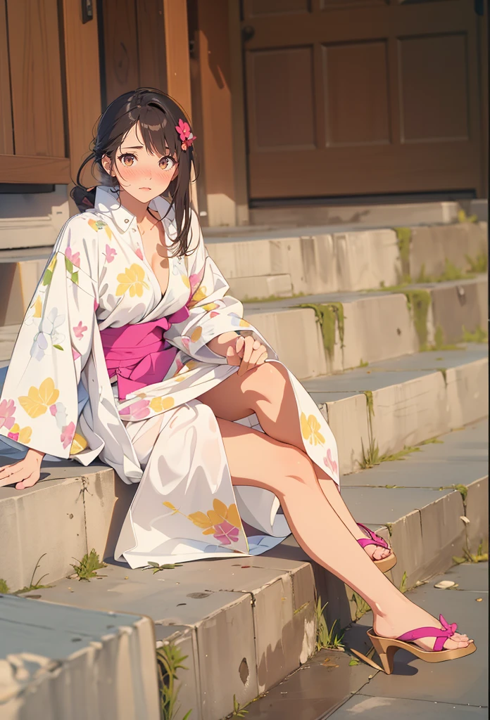 (masterpiece), (best quality), (ultra-detailed), (best illustration), (best shadow), (absurdres), Female, 25 years old, looking at viewer, steam, shy, nose blush, nsfw, medium breasts, nude, 