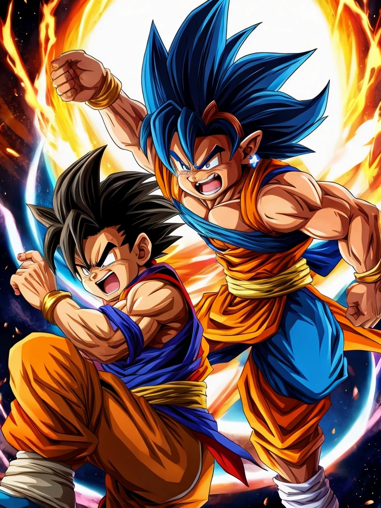 Gohan e goku.