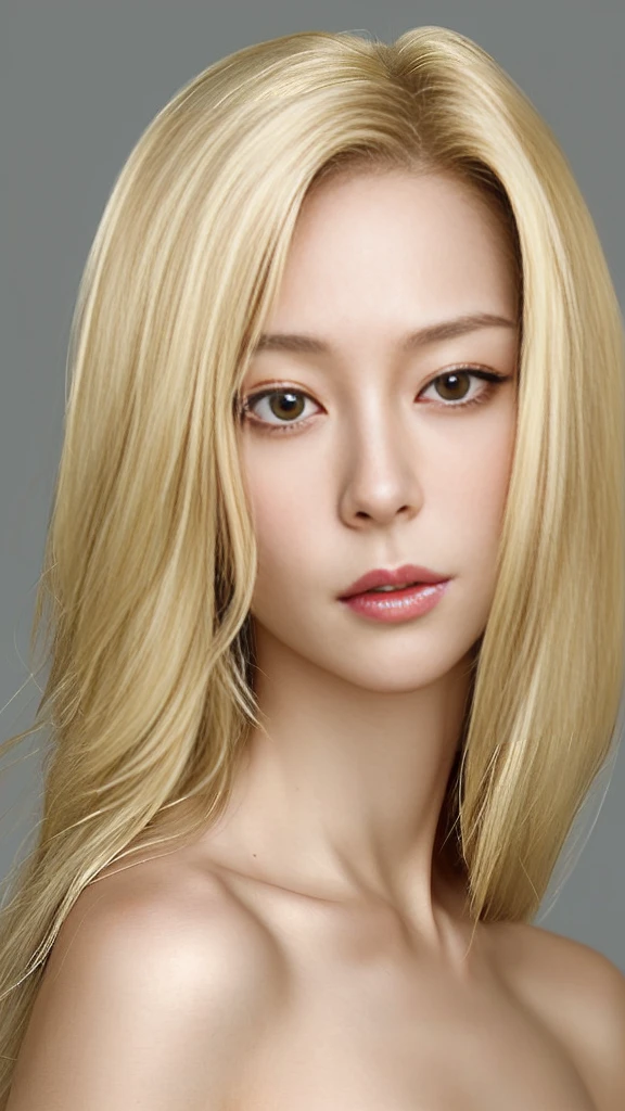 woman, blond hair, face close up