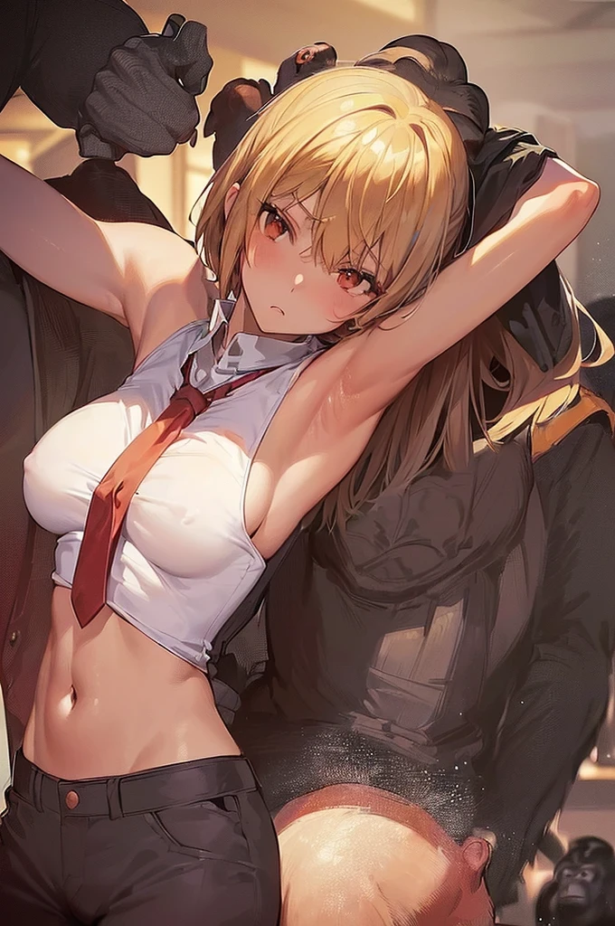 arm behind back