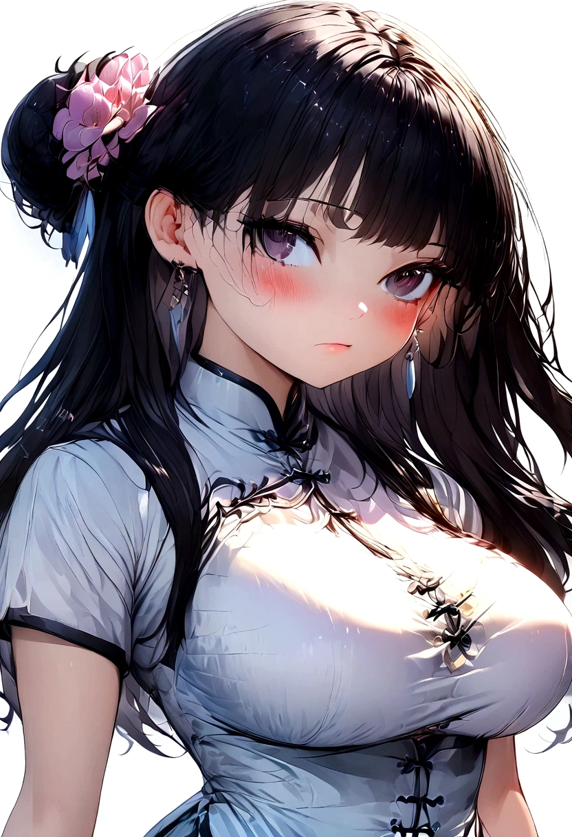 1girl. Standing. Sneeze