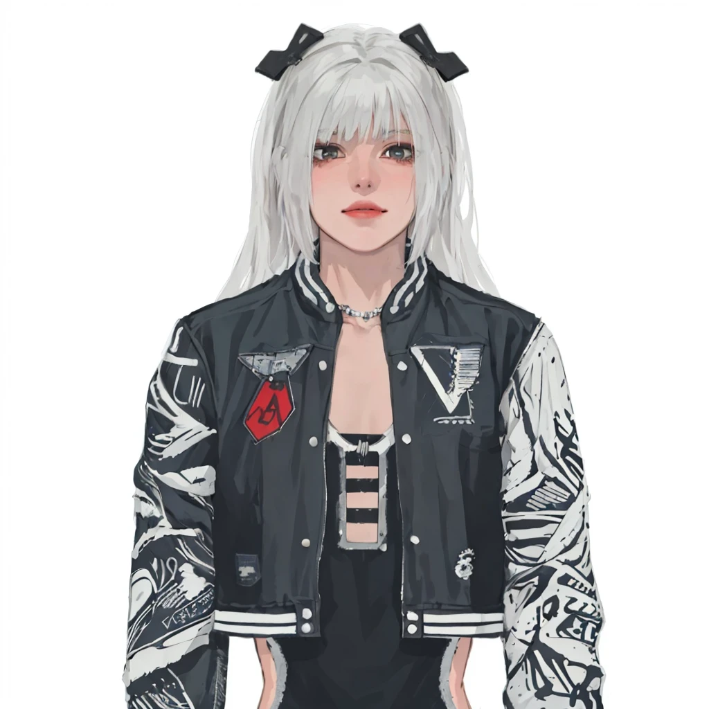 (masterpiece:1.2, best quality), (1girl, solo, upper body:1.2),happy face,Hair: buzz cut,Clothing: oversized, distressed denim jacket with patches and pins, paired with black skinny jeans and combat boots, Hanging out in an underground music venue or street art exhibit